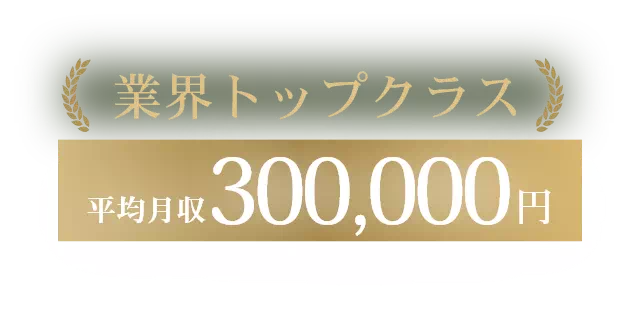 業界No.1/固定給300,000円